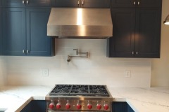 Custom-made-blue-kitchen-cabinets