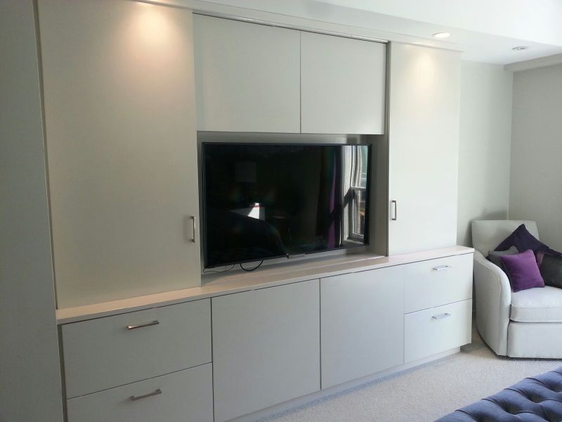 White-tv-cabinet-master-bedroom