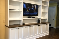 White-tv-cabinet-with-oak-countertop